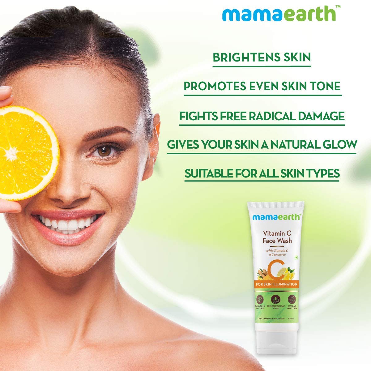 Mamaearth Vitamin C Radiance Combo(Vitamin C Face Wash 100ml + Face Serum 30g)