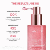 Laneige Combo of Lip Glowy Balm Berry (10G) and Bouncy&Firm Serum (15ml) -Pack of 2