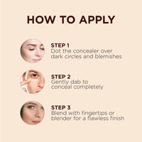 ZM Zayn & Myza Liquid Concealer for Face Makeup | Buildable Coverage | Easily Blendable | Conceals Dark Circles & Blemishes | Flawless Matte Finish, Sweatproof | Shade - Caramel, 6 ml