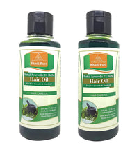 Khadi Pure 18 Herbs & 21 Herbs Hair Oil, 210 ml (Pack of 2)