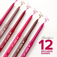 Mila Beauté Pout it Lip Liner Set of 12 I Highly Pigmented, Long Lasting & Non Drying Formula Enriched with Squalene I Smooth and Precise Application | Matte Lip Liner Suitable for Indian Skin Tones