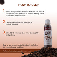 Bella Vita Organic Exfoliate Coffee Scrub For Face & Body, Blackhead Remover, De Tan Removal Ayurveda, Dirt Removal From Neck, Knees, Elbows, Arms, Pack of 2 (75 gm Each)