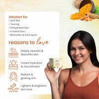 Globus Naturals Facial Kit Combo-Skin Lightening Ubtan & Wrinkle Control Red Wine Facial Kit, For All Skin Types