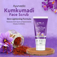 Globus Naturals Kumkumadi Skin Lightening Face Care Combo, Set of 4, Face Wash, Face Scrub, Face Cream & Face Pack