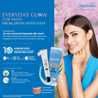 Spawake Moisture Glow BB Cream 02 Natural Beige – Natural looking Coverage, 10-Hour Hydration, SPF27/PA+++, Blue Light Protection, J-Beauty Formula for All Skin Types, Pack Of 2, 60G