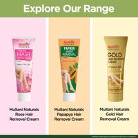 Multani Naturals Aloe Vera Hair Removal Cream 60 ml (Pack of 2) | Gentle formula Enriched with Aloe Vera and Vitamin E | Painless, Easy and Effective Hair Removal for Men and Women