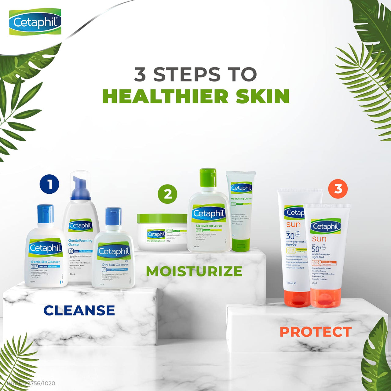 Cetaphil Moisturising Cream for Face & Body, Dry to Normal skin, 80 gm (Pack of 3)