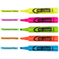 AVERY Hi-Liter Desk-Style Highlighters, Chisel Tip, 12 Highlighters, Assorted Colors, 2 Packs (25601)