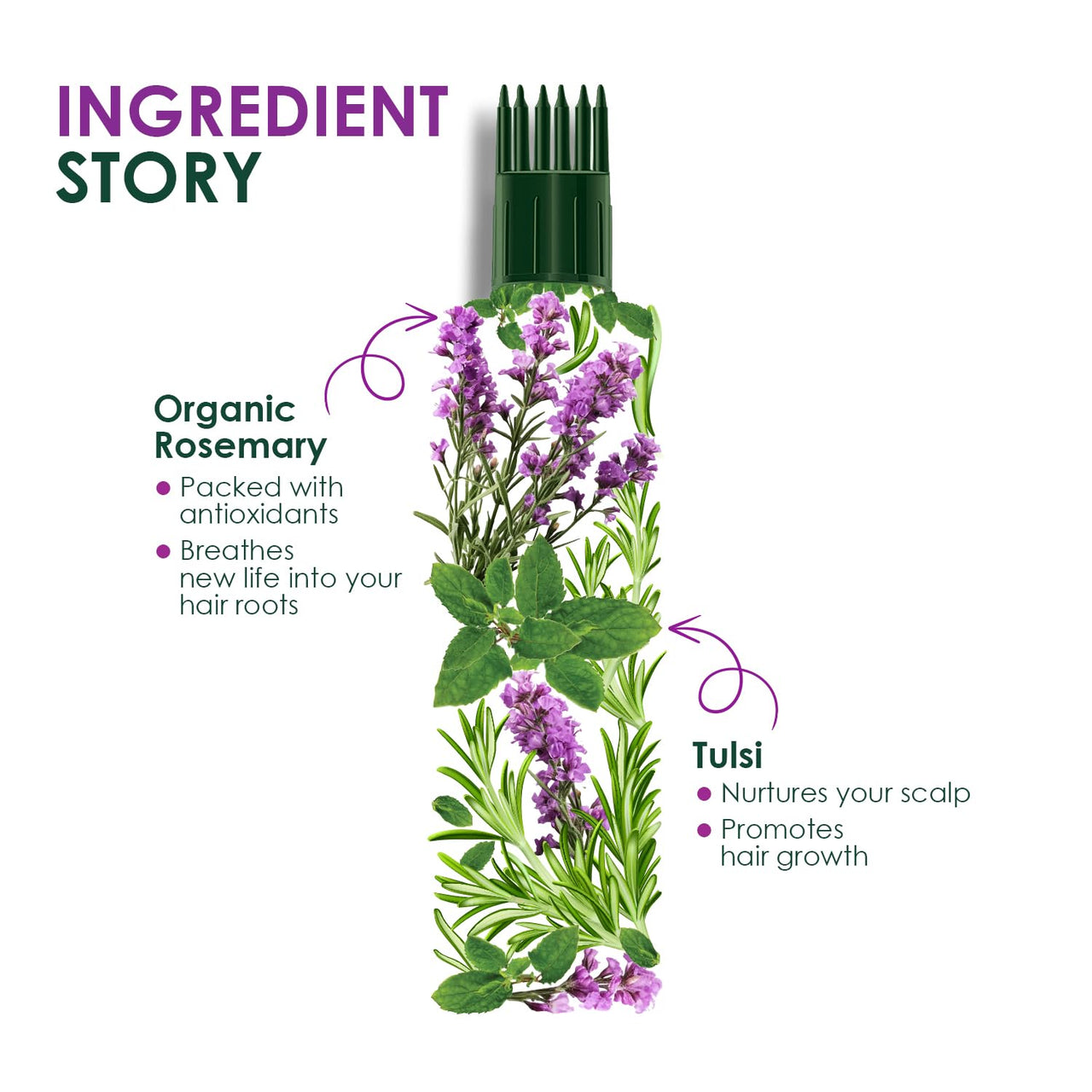 Kesh King Rosemary Oil With Tulsi | For Hair Growth & Damage Repair |Boosts Hair Growth - 200ml