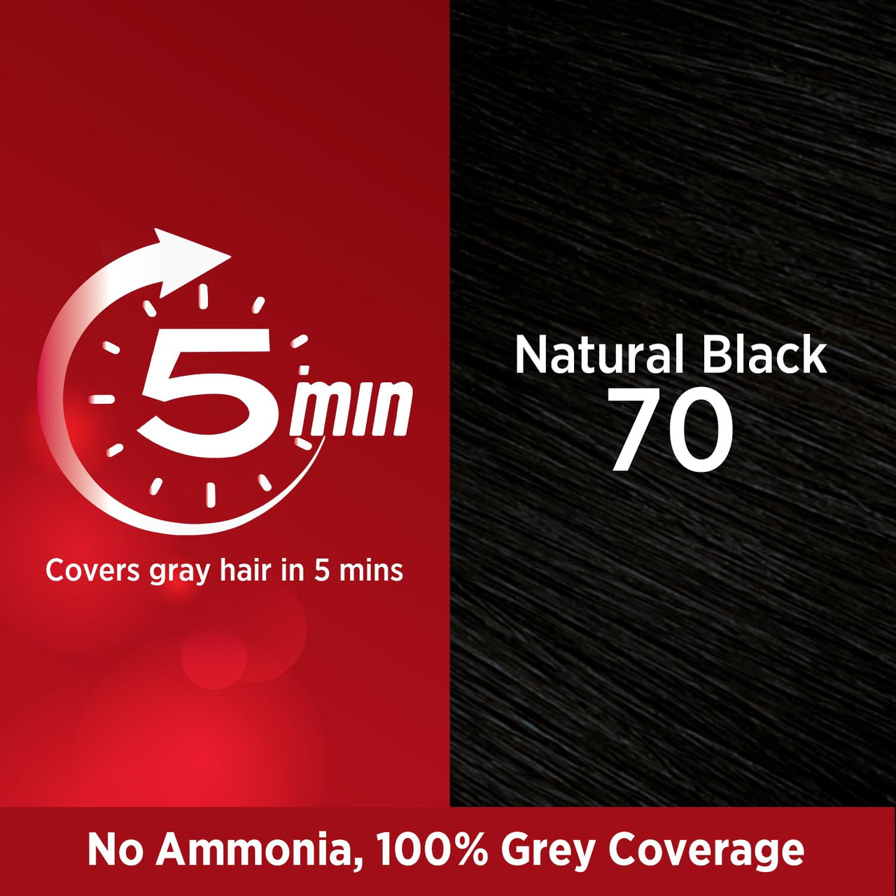 Revlon Top Speed Hair Color for Women Natural Black | Ginseng Root Extract and Mother of Pearl | 100% Grey Coverage in 5 Minutes | Ammonia Free, Easy Application and Intense Conditioning