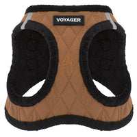 Voyager Step-In Plush Dog Harness – Soft Plush, Step In Vest Harness for Small and Medium Dogs by Best Pet Supplies - Harness (Beige Plush), L (Chest: 18 - 20.5