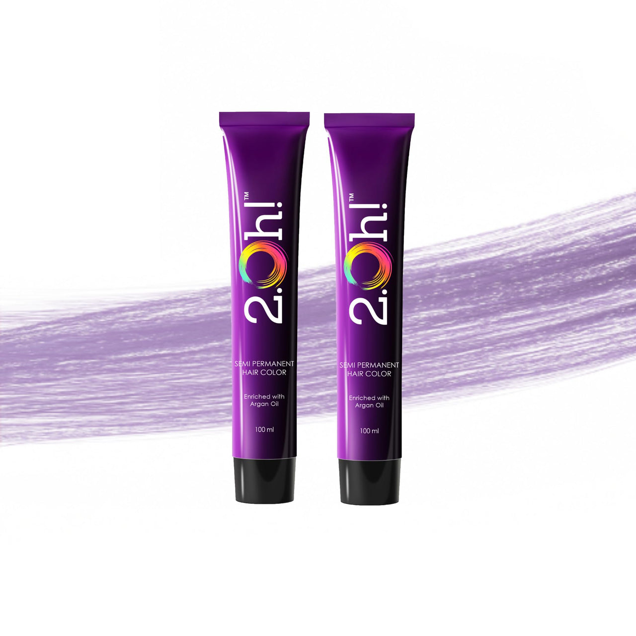 2.Oh! Italian- Lavender Hair Color For Women & Men | Ammonia-Free DIY Semi Permanent Hair Color | Enriched with Argan Oil | Lasts upto 5-6 Washes | Pack of 2