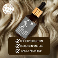 Yapidra Anti-Frizz Hair Serum with SPF 30 | Smoothens, Controls Frizz & Protects from UV | Lightweight Frizz Control Complex for Silky, Shiny Hair | Suitable for All Hair Types (30ml)