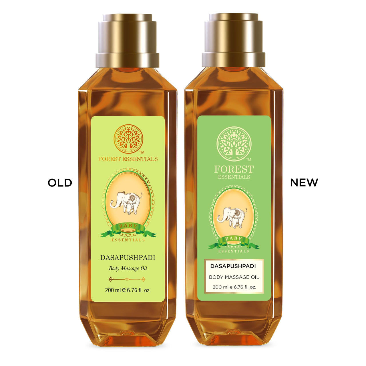 Forest Essentials Dasapushpadi Baby Body Massage Oil | Ayurvedic Baby Oil For Stronger Muscles | Moisturizing Baby Massage Oil | 200 ml