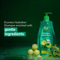 Nyle Naturals Damage Repair Anti Hairfall Shampoo, With Shikakai And Hibiscus, Gentle and soft shampoo, PH balanced and Paraben free,1L