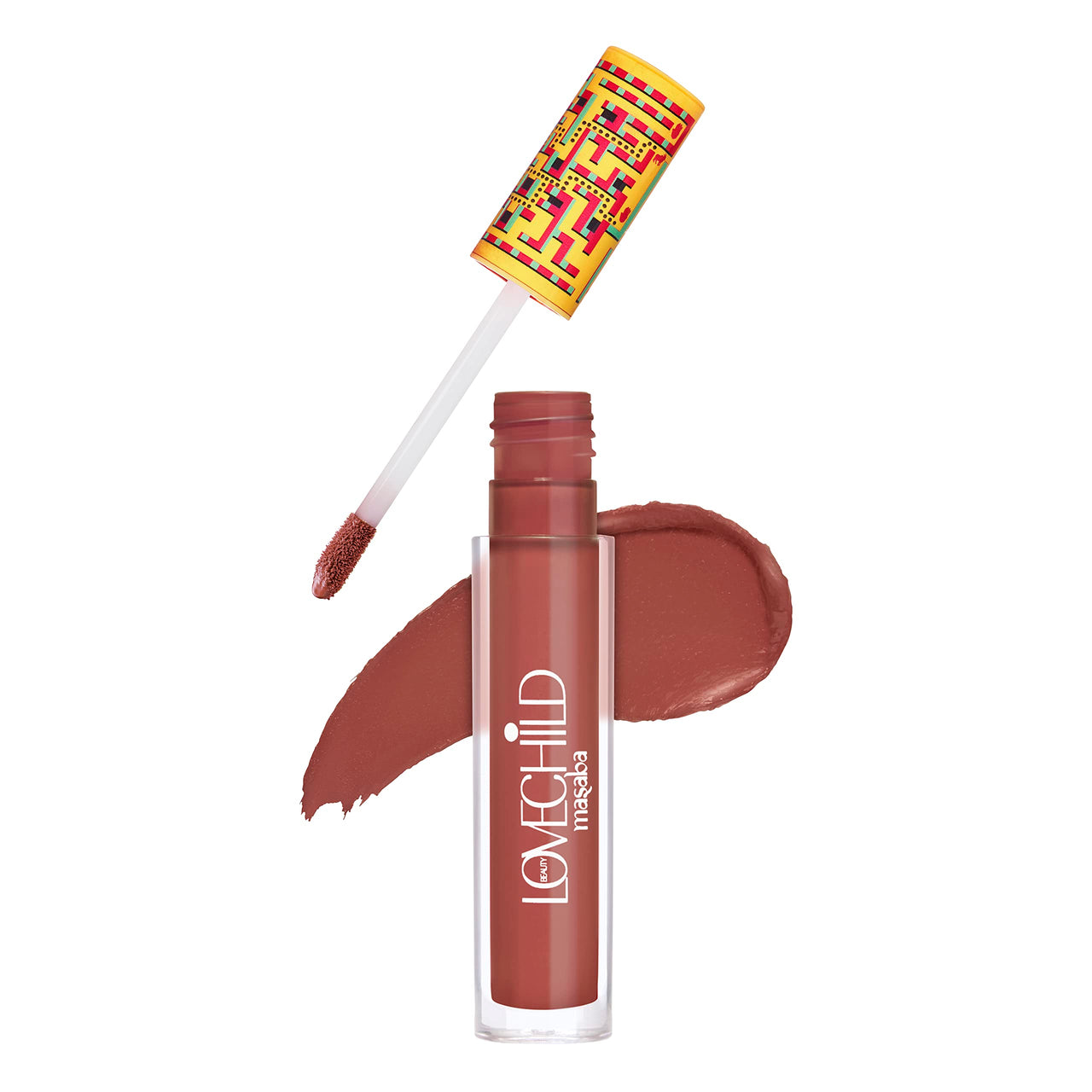LoveChild Masaba Game On! - Clear The Lane - Mad Matte Liquid Lipstick, Beige-Pink Velvet Smooth, Non-Sticky, Hydrating & Moisturising, Lipsticks For All Skin Tones, 5Ml