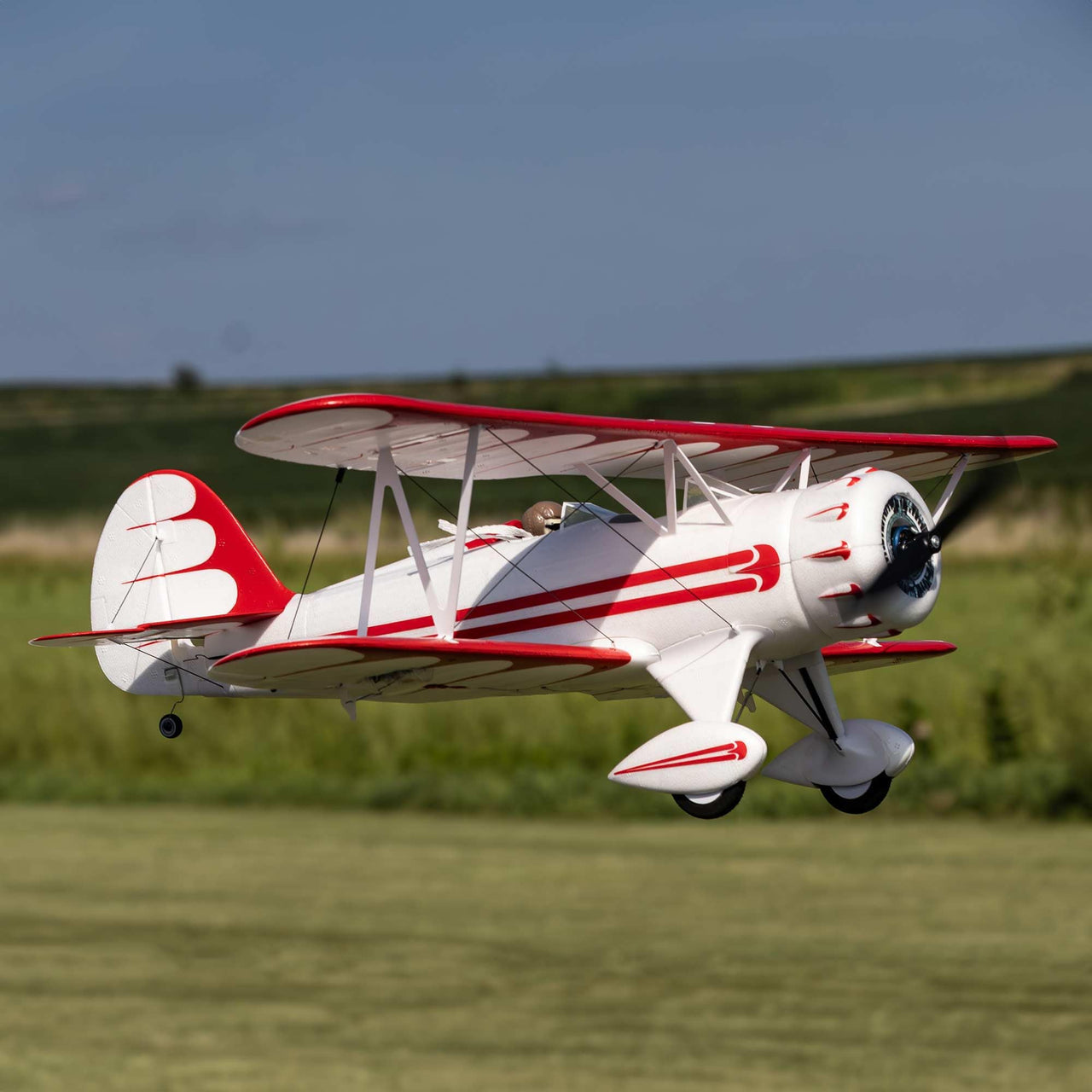 E-flite RC Airplane UMX WACO White BNF Basic Transmitter Battery and Charger Not Included with AS3X & Safe EFLU53550