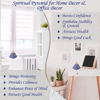 Orgone Pyramid | Lapis Lazuli Orgonite Pyramid for Wisdom, Harmony, Honesty & Self-Awareness | Healing Crystal Gemstone Pyramid | Orgone Pyramid Crystal - Handmade In India