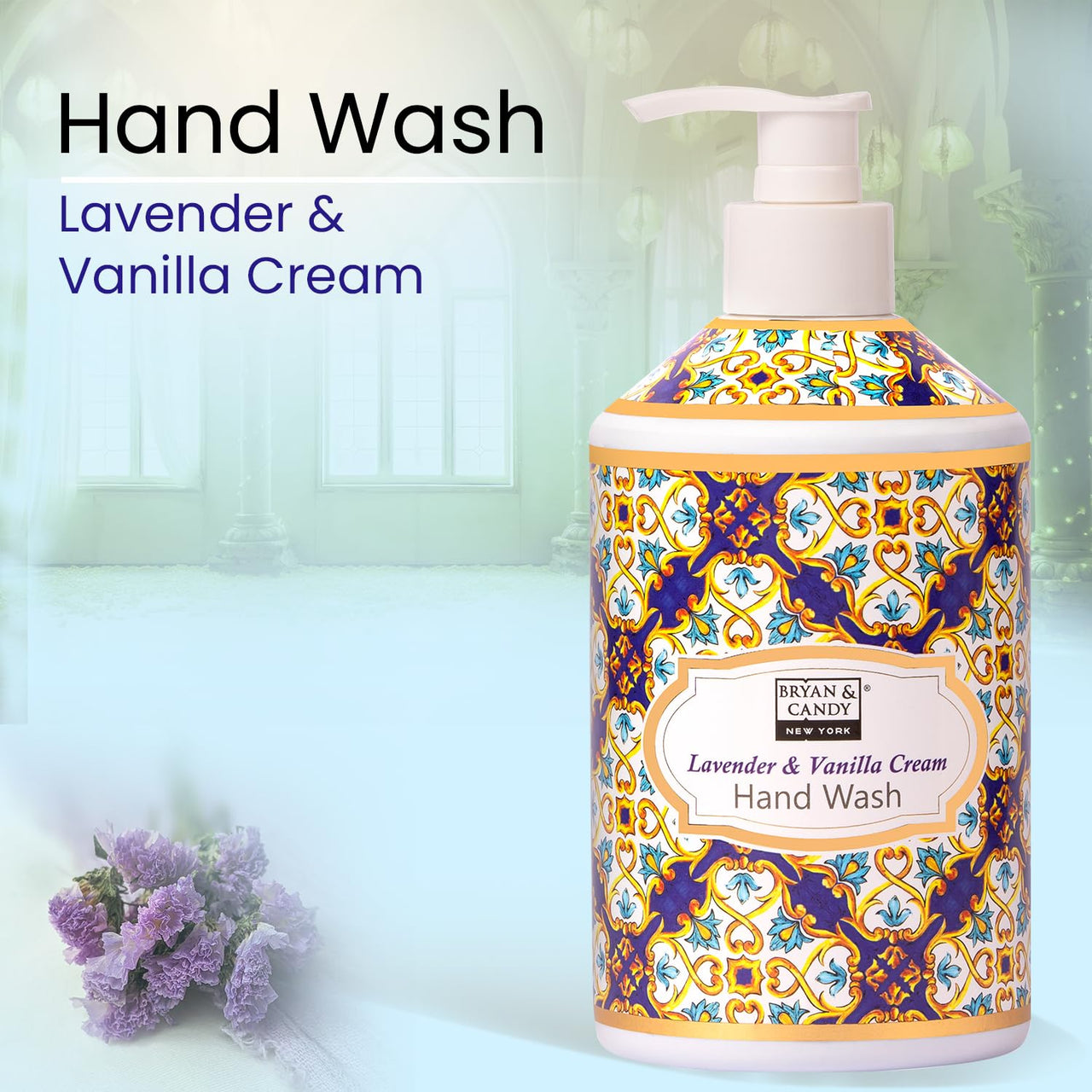 Bryan & Candy Lavender & Vanilla Hand Wash | pH 5.5 Skin Friendly | Soothing Fragrance | Moisturizing Formula | 400ml