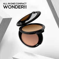 RENEE Pro HD 3-IN-1 Compact - Crème, Works as Compact Powder, Concealer & Foundation, SPF 20, Matte Finish, High Coverage, Ultralight & Silky Smooth Finish - Enriched with Vitamin E, C & Aloe Vera