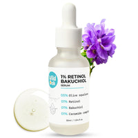 WildOak 1% Retinol Bakuchiol Ceramides Face Serum | Anti-Aging, Brightening & Skin Texture Improvement | Boosts Collagen & Restoration | Bakuchiol is Powerful for Skin Barrier & Gentle on Skin | 30ml