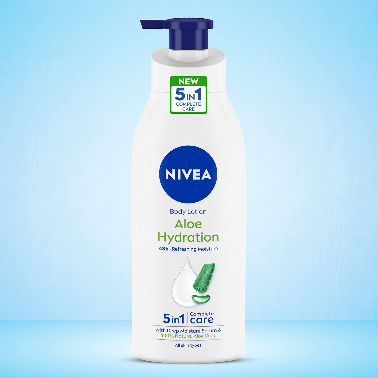 Nivea Sun Lotion, Spf 30, Water Resistant Sunscreen, Dry Skin Type For Men & Women, 125Ml&Body Lotion, Aloe Hydration, With Aloe Vera For Instant Hydration In Summer, For Men & Women, 400 Ml