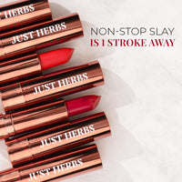 Just Herbs Ultra Matte Bullet Lipstick Nourishing Non Drying and Long Stay Lipsticks for Women 4 g (Wicked Violet)