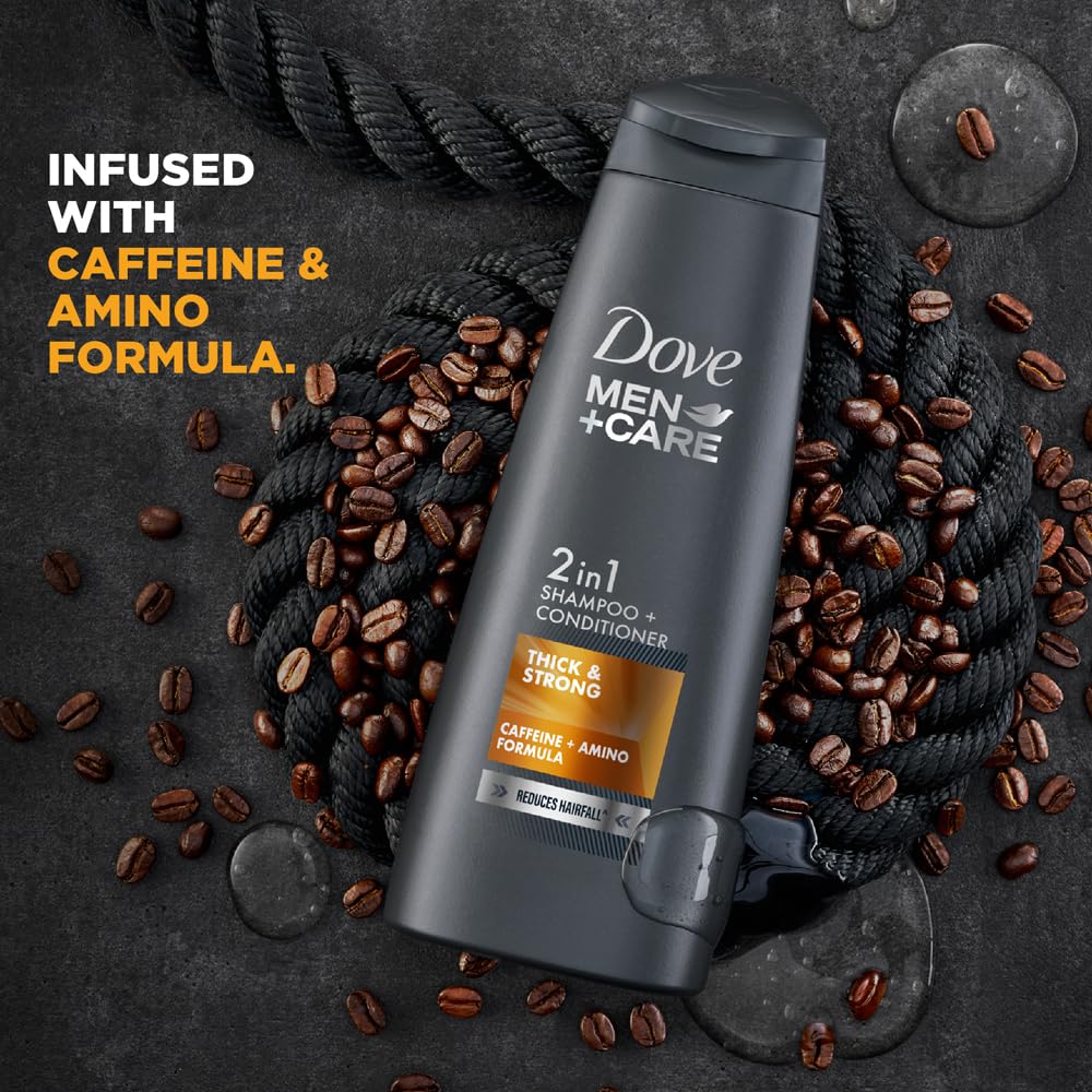Dove Men+Care Thick & Strong 2in1 Shampoo+Conditioner, 340 ml