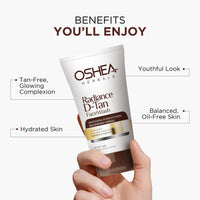 Oshea Herbals Radiance DTan Facewash for All Skin Types | Tan Removal Formula with Whitening & Brightening | Enriched with Green Apple & Basil Extract | Paraben &Soap Free 120g