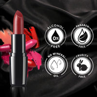 FACESCANADA Weightless Creme Finish Lipstick - Wine Drop (Maroon), 4G | Creamy Finish | Smooth Texture | Long Lasting Rich Color | Hydrated Lips | Vitamin E, Jojoba Oil, Shea Butter, Almond Oil