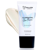 Million Colors Illuminating Strobe Cream for Face | Gold Strobe Cream + Primer + Face Highlighter | Hydrating Makeup Base with SPF |Infused With Niacinamide, Hyaluronic Acid, Jojoba Oil & Shea Butter for Radiant Skin 30ml