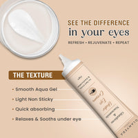 Glamveda Glutathione & Niacinamide Under Eye Cream for Dark Circles | Reduces Pigmentation, Puffiness, Wrinkles & Fine Lines | Winter Eye Care Cream for Hydration | For Women & Men 15gm