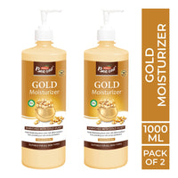 Bee One 24 hr Moisture Lock Body Lotion, for Soft and Supple Skin(Pack of 2) | 1000ml x 2= 2000ml (Gold)