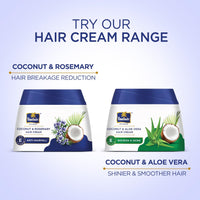 Parachute Advansed Coconut & Rosemary Hair Cream 210ml | Anti – HairFall | 10X Hair Breakage Reduction | 2X Smoother, Softer Hair | Leave-in Hair Cream | Pre Wash Hair Cream | For Men & Women