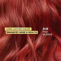 Berina Professional | Permanent Hair Color Cream | 60gm | A15 Red Blonde | Long Lasting Color