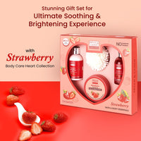 Bryan & Candy Strawberry Body Care Heart Collection ,Gift Set for Women and Men