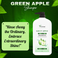 TryOnes Green Apple Shine & Gloss Shampoo| Promotes Healthy, Shiny and Glossy Hair | Nourishes Scalp | Makes Hair Soft & Smooth |All Skin Types | 1000ml