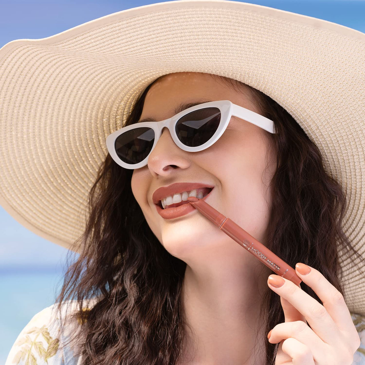 PAC Moody Matte Lipstick | Transfer Proof Lipsticks for Women with Rose oil | Highly Pigmented, Feather Light, Brightening Lip Color | Creamy Long Lasting for All Skin Types | Beach Babe- 1.6g