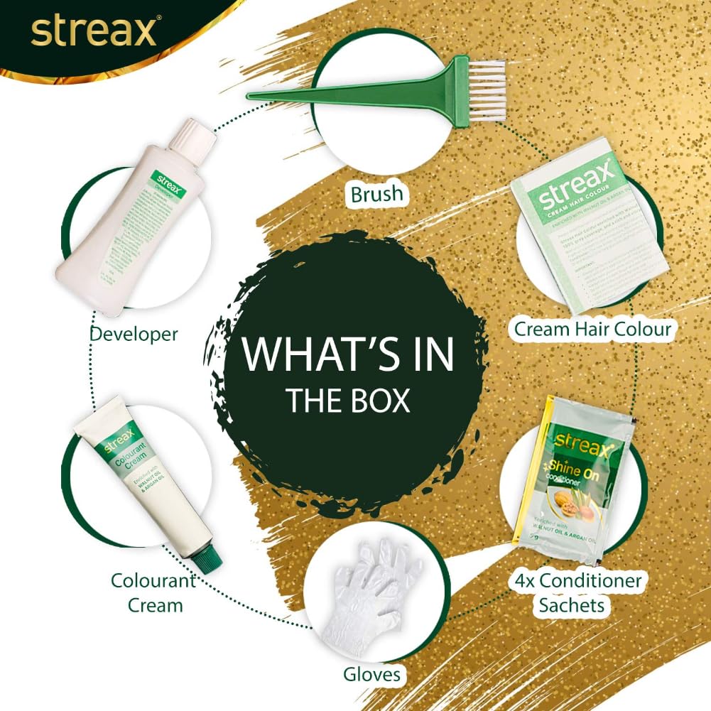 Streax Cream Hair Color for Unisex, 120ml - 5.66 Cinnamon Red (Pack of 2)