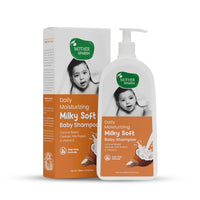 Mother Sparsh Milky Soft Baby Shampoo - 400ml | For Daily Moisturizing | Tear Free Formula With Milk Protein, Vitamin E & Coconut Oil