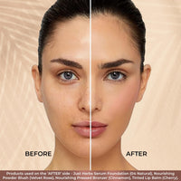 Just Herbs Nourishing Pressed Bronzer Liquorice + Cica for Face Makeup 3.5g (Cinnamon, 3.5)