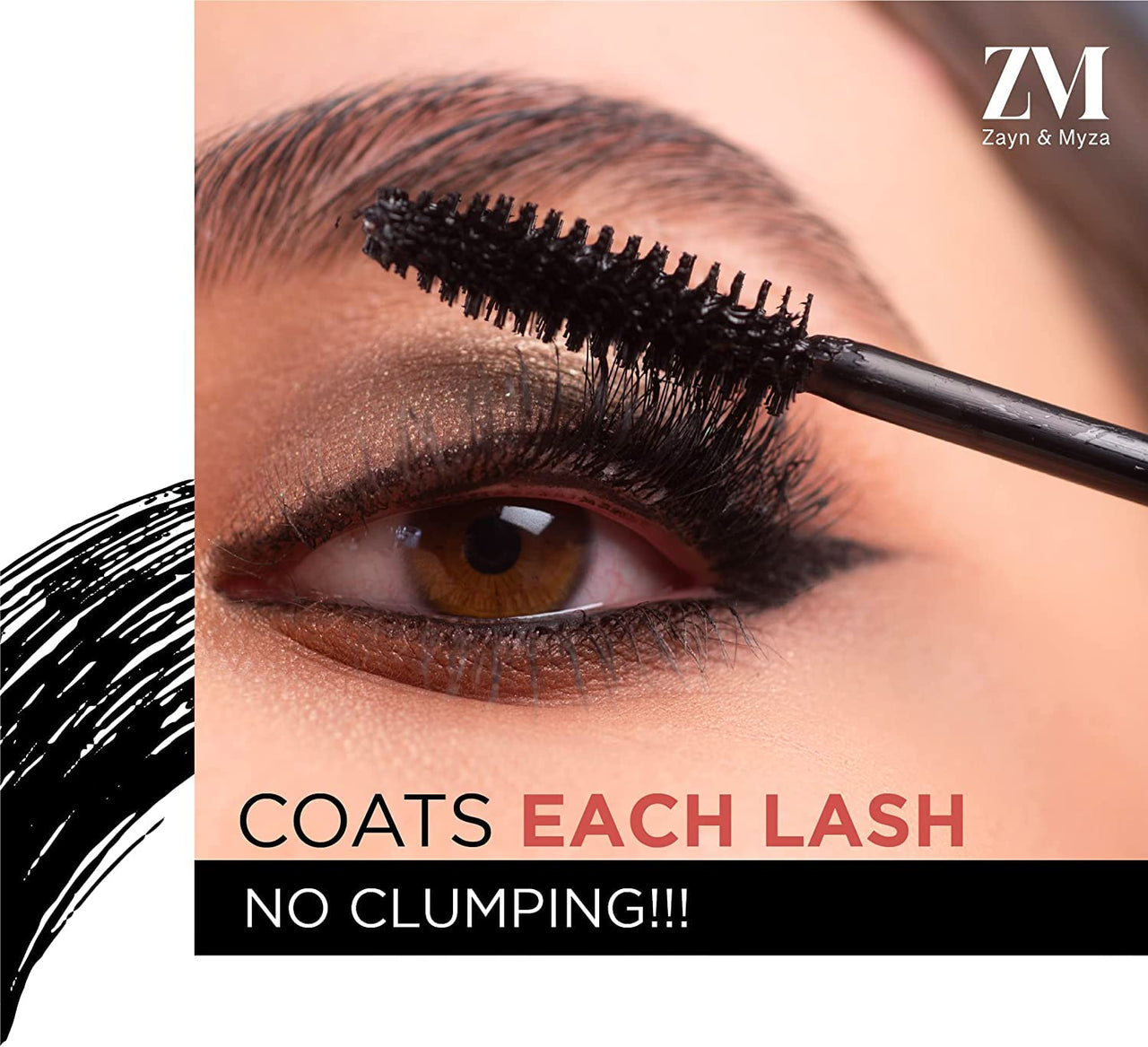ZM Blink it! Liquid Eyeliner and Mascara Waterproof and Smudge proof - (Combo of 2) (Black)