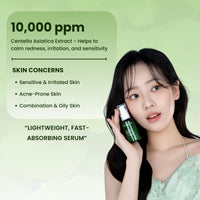 Mirabelle Korea Cica-Pep Intensive Serum 50ml | Korean Anti-Aging Face Serum with Peptides & Centella Asiatica | Hydrating, Firming & Wrinkle Care | Soothing & Repairing | Skincare for Men & Women