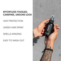 Dasher Sea Salt Spray (100ml) & Hair Styling Cream (100g), Lightweight Cream, Medium Hold Puck, Water-Based, Volumizes & Texturizes Hair, With Bhringraj & Vitamin E