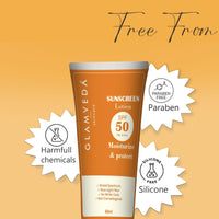 Glamveda Hybrid Sunscreen Lotion Spf 50 PA+++ | Moisturize & Protect | Water and Sweat resistant | All skin types | 60ml