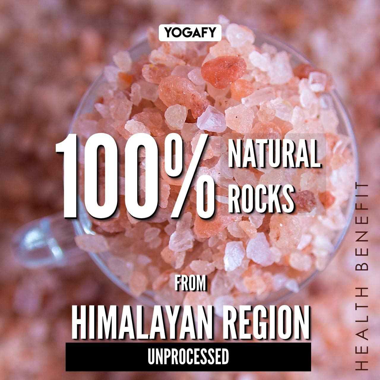 YOGAFY - Epsom Bath Salt Crystals (250 gm) || DETOX SPA || Muscle Relief Body Soak with Epsom Salt Crystals- Deep Soaking Body Aches, Muscle Pain, Joint Soreness and Tired Muscles | Pet Jar Pack |