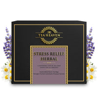 The Tea Heaven | Lavender Tea 17 Muslin Cloth Tea Bags (16+1 Sample) | Stress Relief Wellness Tea | Promotes Better Sleep - 100% Organic Natural Whole Leaf Herbal Tea Gift Pack Hamper