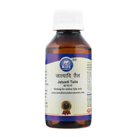 Kamdhenu Laboratories Jatyadi Taila 100 ml | For men and women | Speedy healing of wounds, injuries etc | For external use only