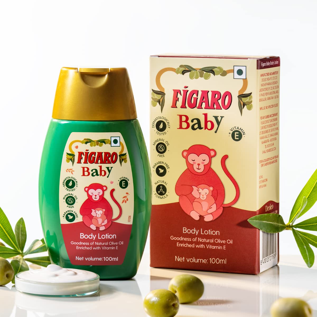 Figaro Baby Massage Oil 400 ml and Figaro Baby Lotion 100 ml