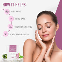 Glamveda Glycolic & Salicylic Anti Acne Facial Kit | Pimple Care & Brightening Facial Kit For Women| No Paraben, SLS | 40gm